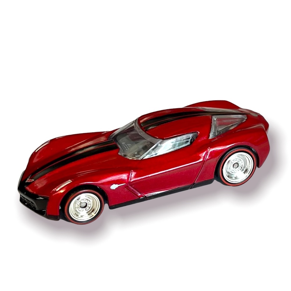 HOT WHEELS CHEVY CORVETTE STINGRAY CONCEPT REDLINE REAL RIDERS RED VN MINT